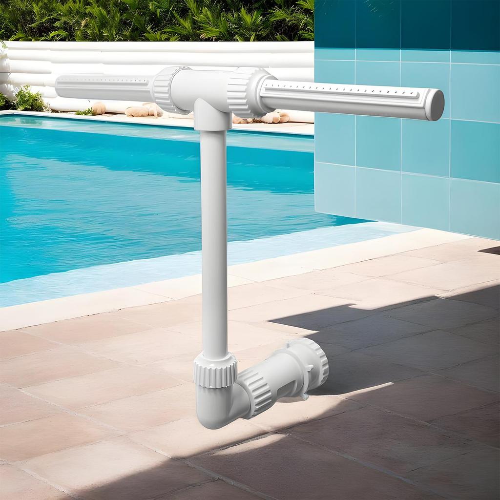 Inground Pool Fountain Waterfall Double Head Fountain For Pool 360 Degree Adjustable Adapter Pump Cooling Spray Aesthetic For