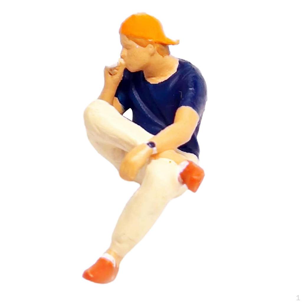 1/64 Figures Model People Figurines for DIY Projects Street Building Railway Layout Scenario