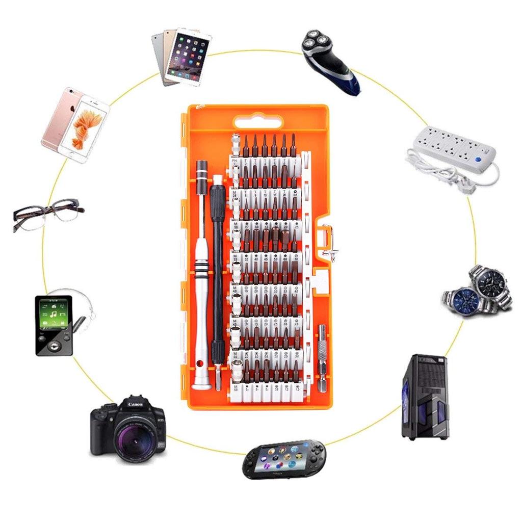 60 In 1 Precision Screwdriver Tool Kit Magnetic Screwdriver Set For Cell Phone Tablet Compact Repair Maintenance With Case