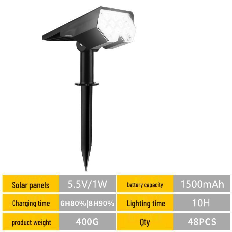 

Waterproof LED Solar Lawn Spotlight for Outdoor Garden & Courtyard