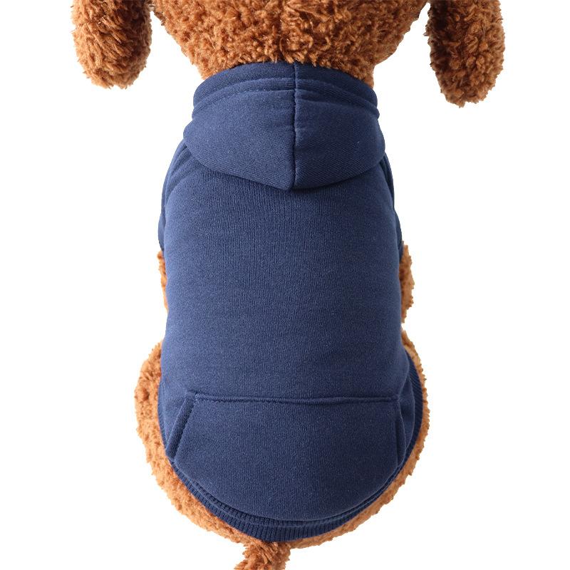 

Autumn Winter Pet Cat Cotton Hooded Sweatshirts for Small Dogs Cats Clothes Warm Coat Puppy Hooded Sweats Pocket Hoodie XS ціан