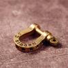 5Pcs Antique Brass Horse Shoe Clasps Screw in Fasteners for Apparel Bags DIY Craft Accessories