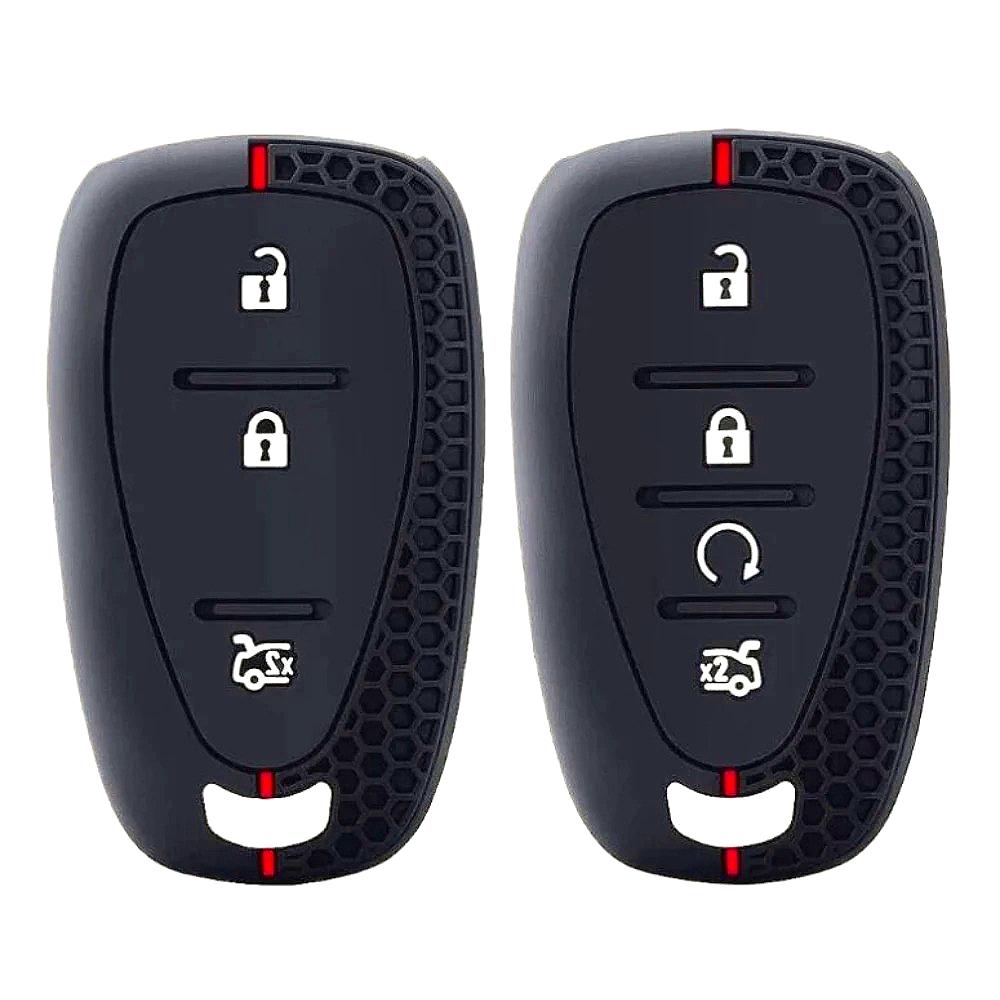 Silicone Car Key Case For Chevrolet Cruze Malibu Spark Sonic Impala Equinox Volt Trax Traverse Camaro Remote Fob Shell Cover