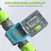 Rainpoint Digital Water Flow Meter 3/4" BSP Thread Tap Connector IPX6 LCD Outdoor Garden Hose Water Consumption Flow Rate Tester