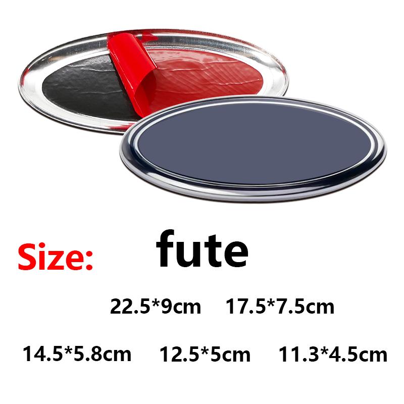 Front Grille Logo Hood Logo Badge Sticker Blue Logo Accessories For Focus Mk2 Mk3 Fiesta Mk7 Ranger Mondeo Mk4 S-MAX