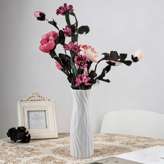 Jarrón de Plástico Minimalista Jarrón de Flores Moderno Centro de Mesa para Fiesta Jarrón para Flores Frescas o Secas Arreglo Floral