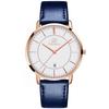 Stylish Women's Wristwatch In Blue, Waterproof, Ultra-thin, with a Leather Strap, Analog, Small, Simple Dial, Easy To Read, Slim, Lightweight, and