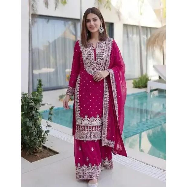 Party Look Party Wear Bollywood Sharara Suit Indian Pakistani Salwar Kameez