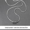 Men's Snake Bone Chain Silver Necklace - Trendy Minimalist Jewelry, Retro Pendant, Valentine's Day Gift for Boyfriend