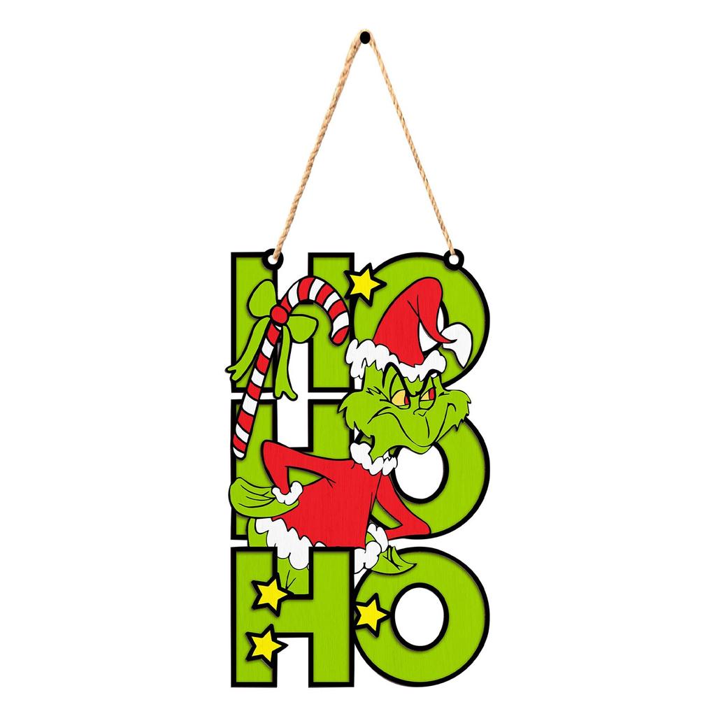 Christmas Decoration Door Sign Decoration Wooden Signs, Home Walls, Holiday Wooden Pendants, Wooden Hanging Boards