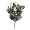 Artificial Salix Leaf 5 Forks Realistic Greenery Flexible Stems No Watering Maintenance Faux Plant Home Decor