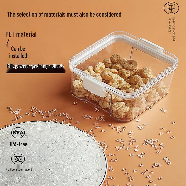 Five Grains Kitchen Airtight Square Spice Jar - Moisture-Proof Food Storage Container
