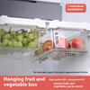 Hängande Utdragbar Förvaringslåda för Kylskåp, Äggorganisation, Fruktbevaring, Köksförvaringslåda i Livsmedelsgodkänd Plast