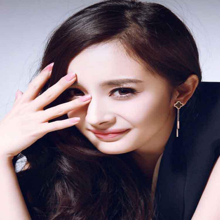 

Корейский темперамент четыре листа трава серьги кисточки серьги длинные серьги женщины мода простая личность 100 сережек