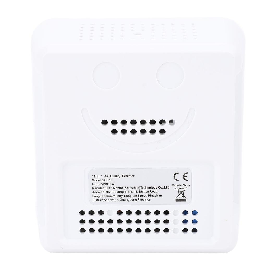 Detektor kvality vzduchu pro Tuya 14 v 1 Profesionální měřič kvality vnitřního vzduchu Přesný senzor PM2.5 Displej Chytrý přenosný Tester teploty a vlhkosti
