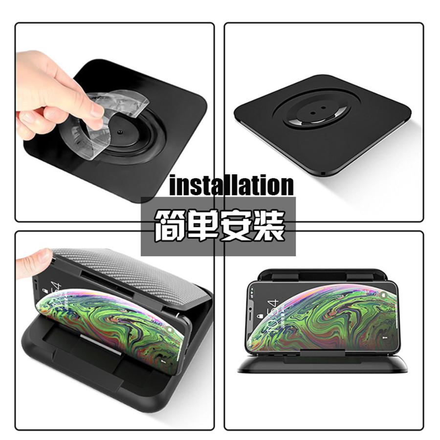 1x Car Dashboard Mobile Phone Holder Hud Stand, Box For 3"-7" Iphone Samsung