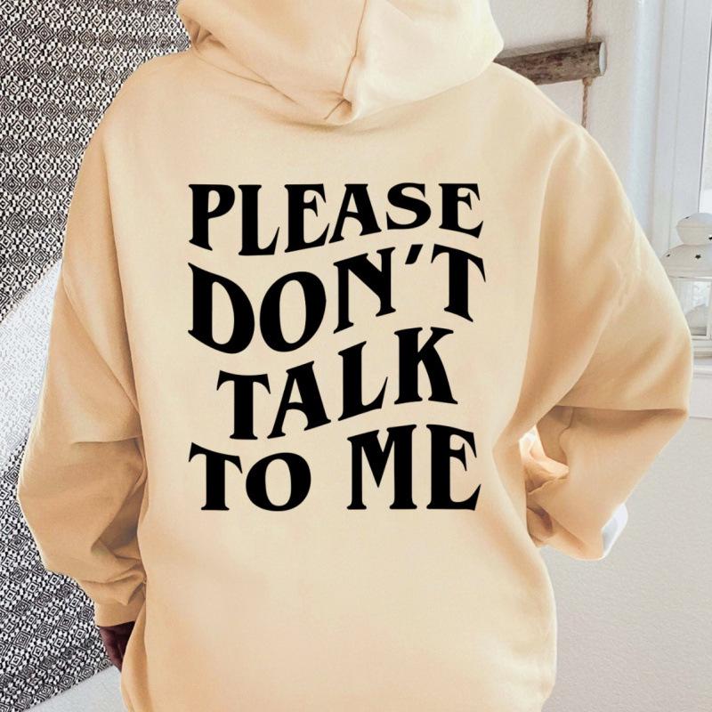 European & American Hoodies: 2025 Plain Color & Lettered Sweatshirts