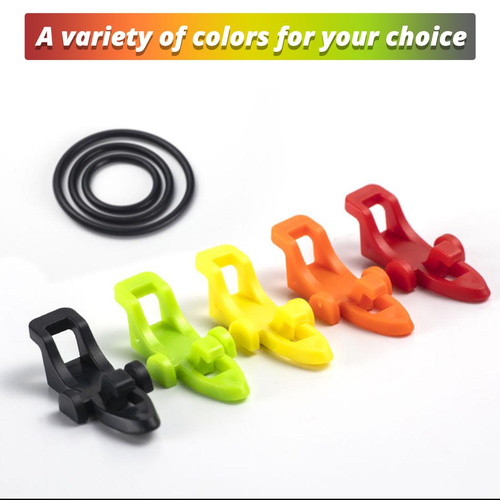 Fishing Rod Pole Hook Keeper Bait Holder with Rubber Rings Fishing Lures Jig Hooks Safety Keeping Holder Fishing Tackle