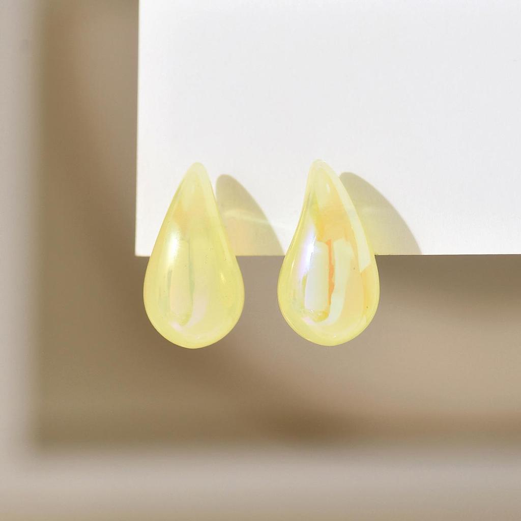 Plump Water Drop Acrylic Dangle Earrings - Simple & Fashionable Jewelry for Women