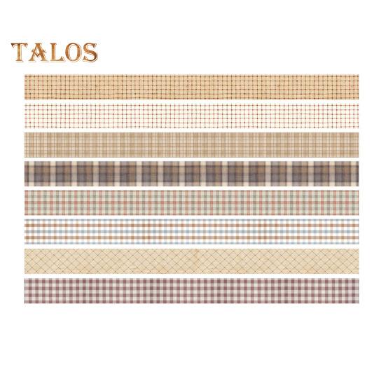 

8 рулонов ретро-ленты васи, набор винтажной декоративной маскирующей ленты для скрапбукинга, принадлежностей для ведения дневника, поделок, подарочной упаковки A