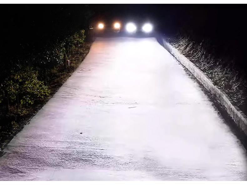 פנסי רכב LED סופר בהירים 2025: נורת H7 עם אור חזק, אור גבוה/נמוך, עדשה H4 משולבת