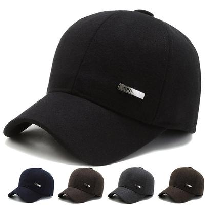 In the Elderly Hat Men's Autumn and Winter Old Hat Warm Ear Protection Baseball Cap Dad Winter Grandpa Cap Tide
