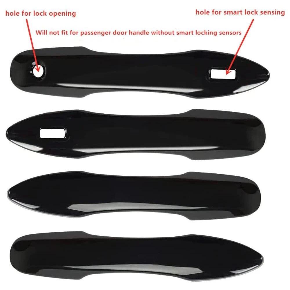 4x for Toyota Yaris Cross Hybrid 2022 2023 XP210 Stickers   Glossy Black Car Door Handle Cover Trim Styling Accessories