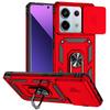 For Xiaomi Poco X6 5G Case Slide Camera Lens Protect Phone Case For PocoX6 Poko Little X6 X 6 6X Magnetic Ring Holder Back Cover