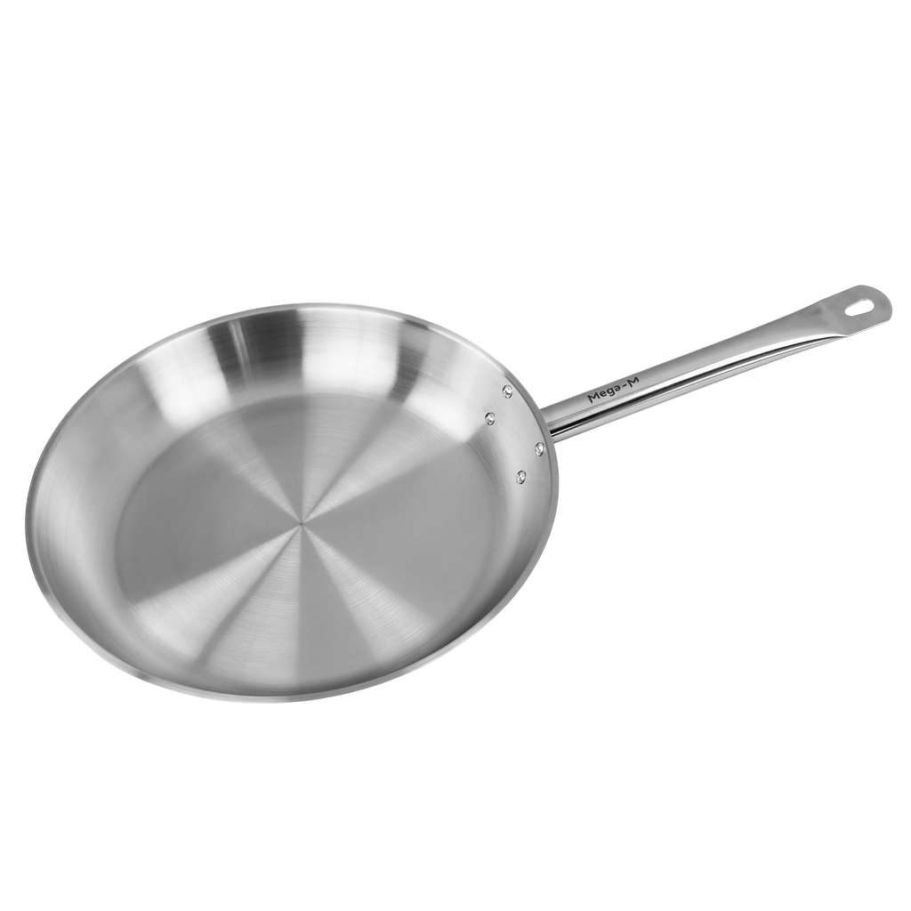 Mega-M Stainless Steel Frying Pan, Diameter 32cm N