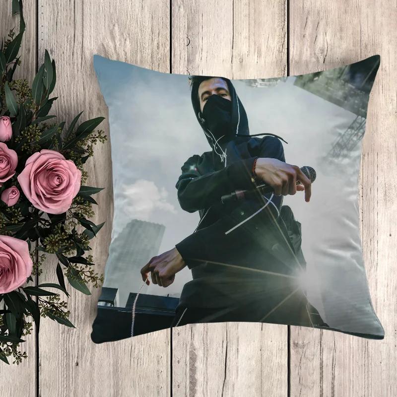 Poszewka na poduszkę Alan Walker Poszewka na poduszkę Luksusowe poduszki Anime Wystrój domu Poduszki dekoracyjne Poszewki dekoracyjne 50x50 Sofa