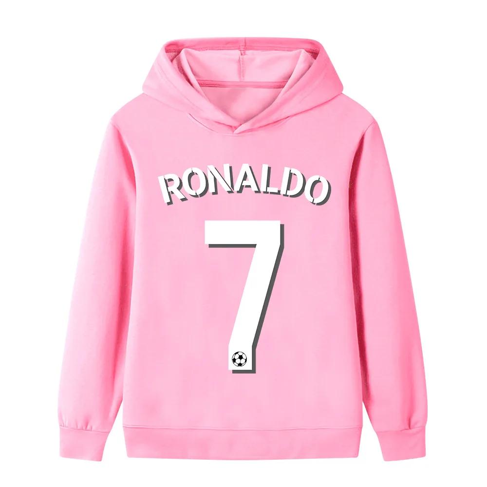 Herfst Winter CR7 Geprint 3-12J Kinder Hoodie Casual Comfortabele Lange Mouwen Sport Sweatshirt Jongens en Meisjes