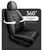 All-Season Leather Car Seat Covers & Cushions with Full Coverage