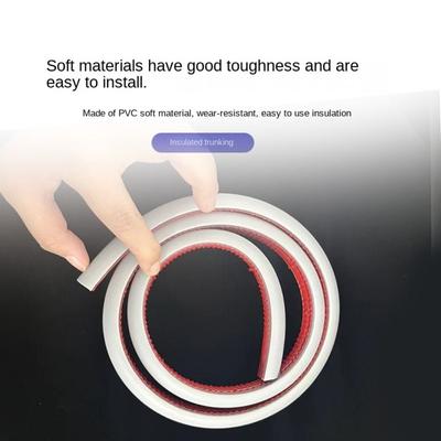 Cable Concealer Manage Anti-extrusion Floor Cord Cover Arc Durable Cord Protector Self-Adhesive Wire Organizer Home Outdoor