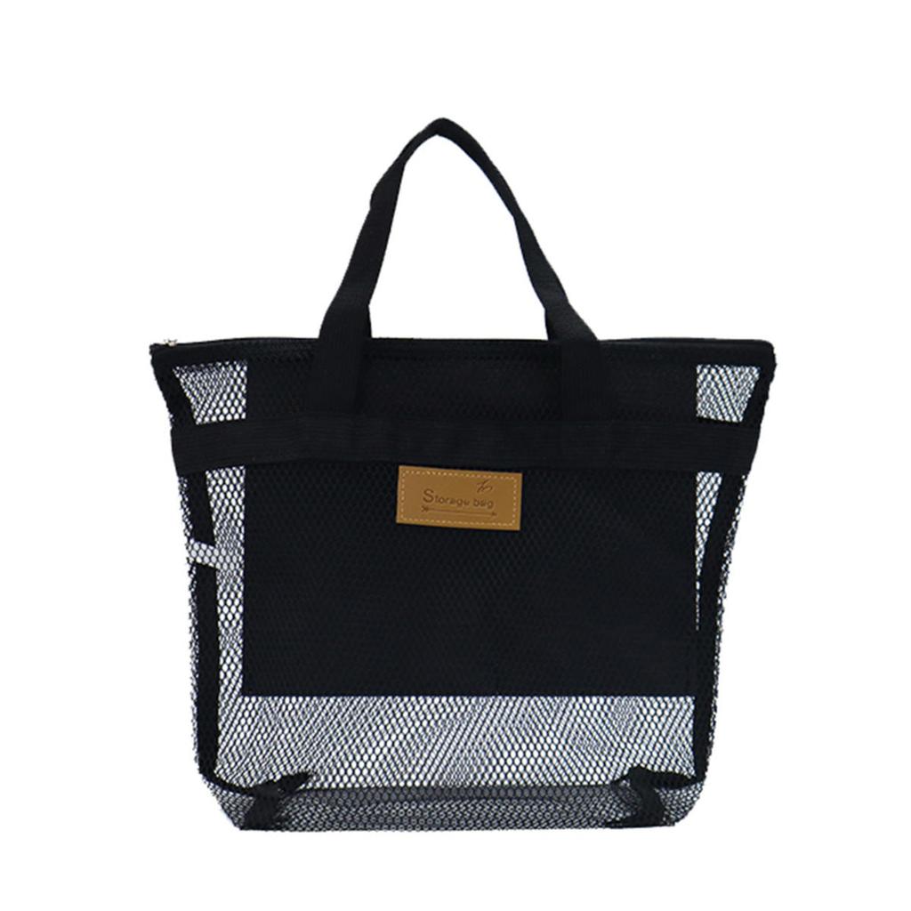 Mesh Shower Storage Bag Toiletry Bag Portable Wash Package Reusable Cosmetic Pouch Shower Organizer for Bathroom Dorms Beach Camping