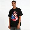 American Mother And Baby Flag Print Casual Top Pure cotton T-shirt