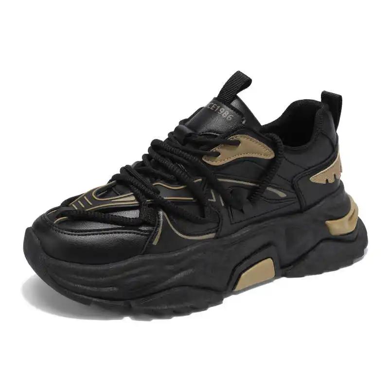 Fashion Non-slip Flat-heeled Mans Orange Sneakers Walking Summer Shoes For The Elderly Beige Boots Sport Comfortable Cute All Brand