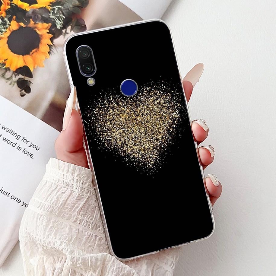 For Cover Xiaomi Redmi 7 7A Case Luxury Painted Soft Clear Silicone TPU Shockproof Cover For Xiaomi Redmi Note 7 Pro Note7 Coque