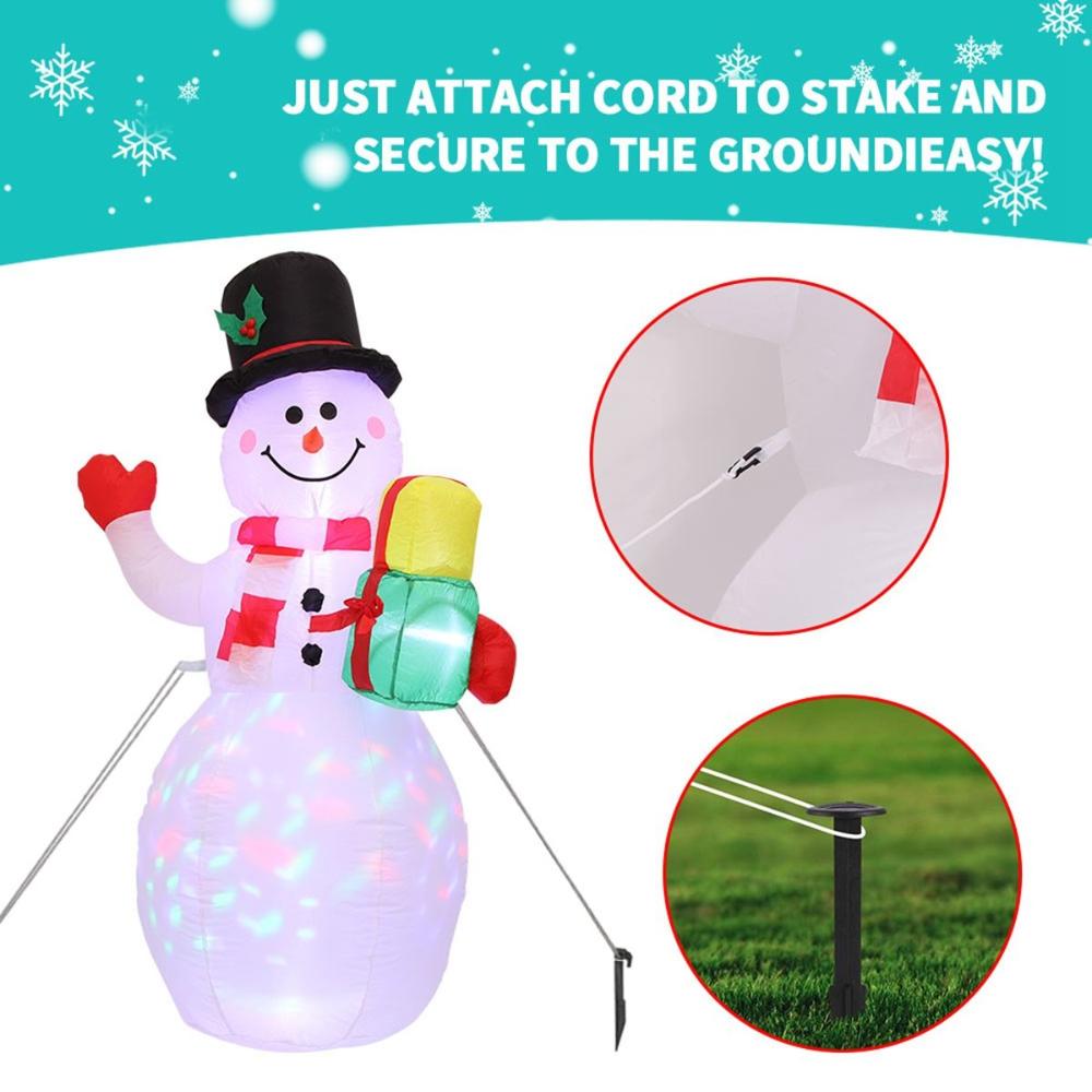 Blow Up Indoor Outdoor Inflatable Snowman Lighting Doll Christmas Decoration Balloon Toy