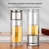 OLOEY Portable Double-Layer Tea Infuser Glass Cup