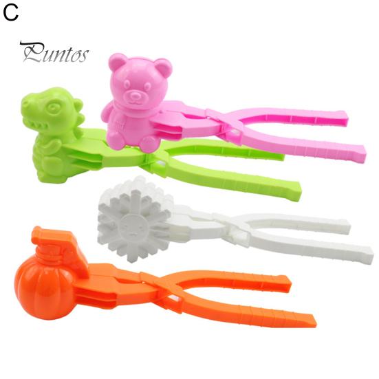 Snowball Makers 1 Set Making Clips Low-temperature Resistant Cartoon Mould Entertainment Children Winter for Snow