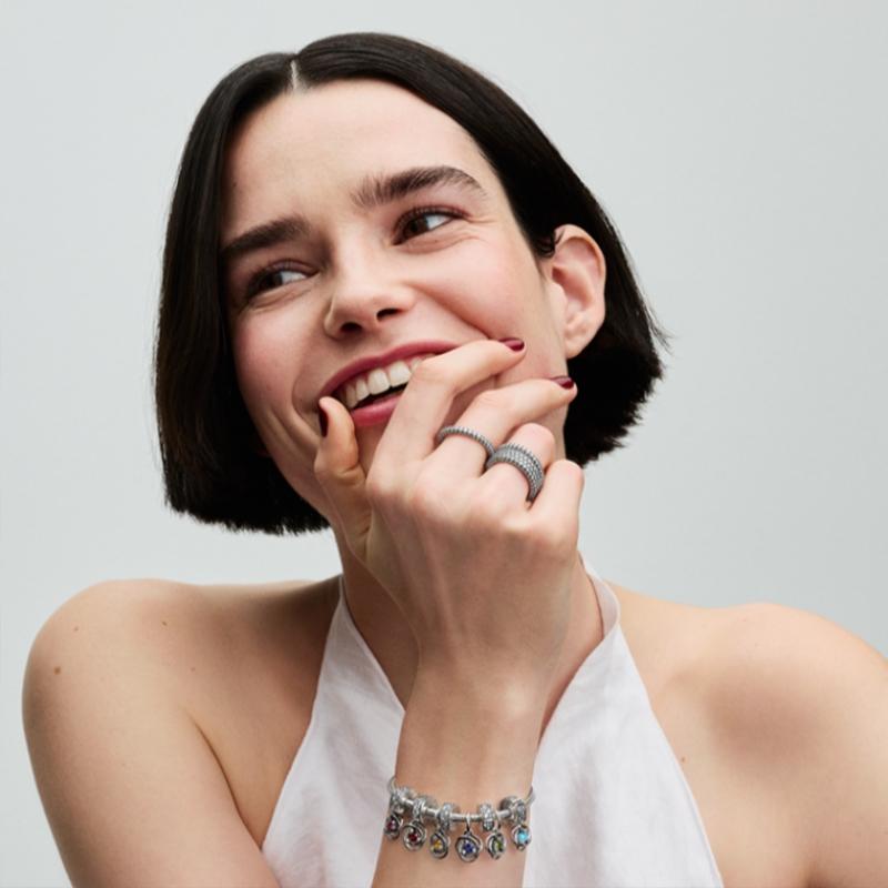 Pandora Spring Green Eternity Circle Dangle Charm 793125c08