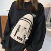 2023 New Canvas Crossbody Chest Bag: Unisex Japanese-Inspired Casual Bag for Students & Phones