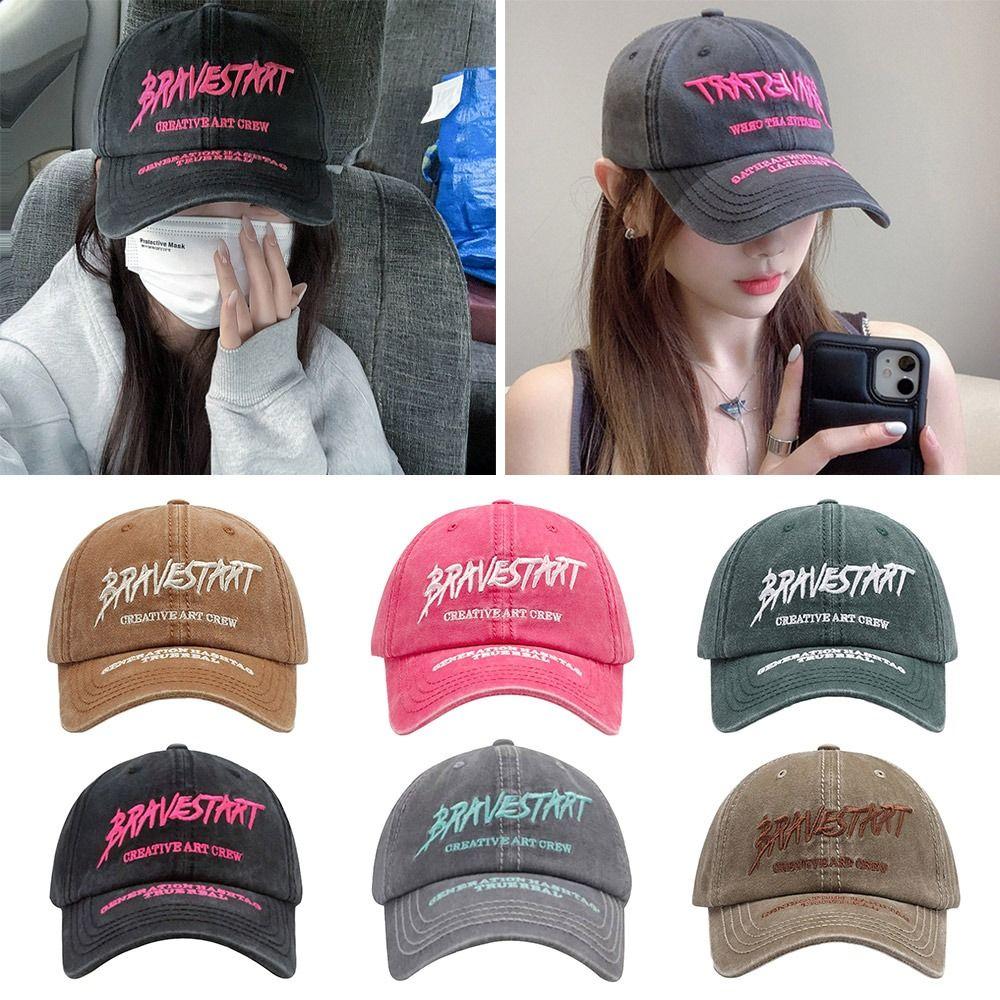 Embroidery Baseball Cap Cotton Snapback Hat Casual Sun Hat  Running