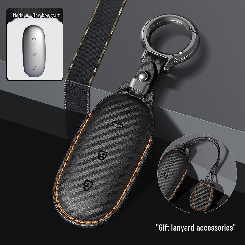 Ideal L6/L7/L8/L9 Carbon Fiber Key Case: Unisex Car Protective Shell Box
