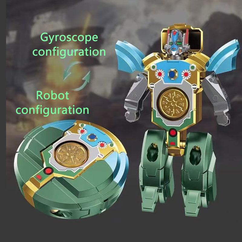 Robot Transformation Fidget Hand Spinner Gyro Funny Deformation Action Figure Stress Relief Finger Toy For Kids Gift