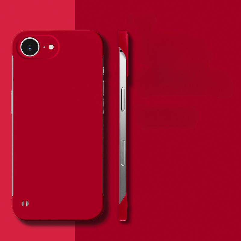 

16E ультратонкий безрамочный чехол для iPhone 16 E 16 Pro Max 16 Plus матовый жесткий защитный чехол для задней панели ПК для Apple 16 Pro 16+ чехол цвета конфеты for iPhone 16E красный