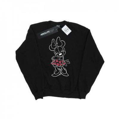 Mens Minnie Mouse Outline Polka Dot Sweatshirt