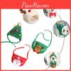 Adorable Dog Cat Christmas Hat Saliva Towel Set For Festive Pet Celebrations