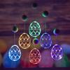Multicolor Egg Suction Cup Light Plastic Atmosphere Light New Easter Window Lights  Party