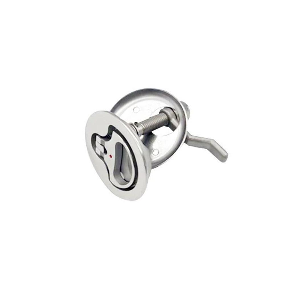 2Pcs 316 Stainless Steel Marine Boat Hatch Latch Turning Lift Handle Lock Latch